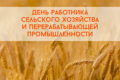 Во второе воскресенье октября работники сельского хозяйства и перерабатывающей промышленности отметят свой профессиональный праздник